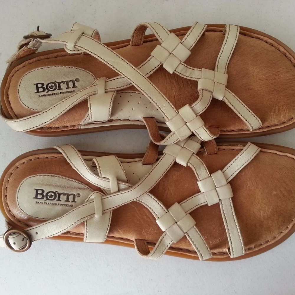 Born beige sandals - womens 9 M, euro 40.5